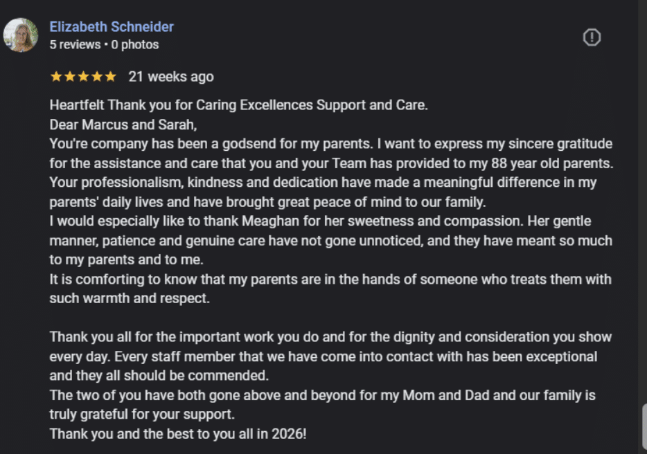 Caring Excellence at Home